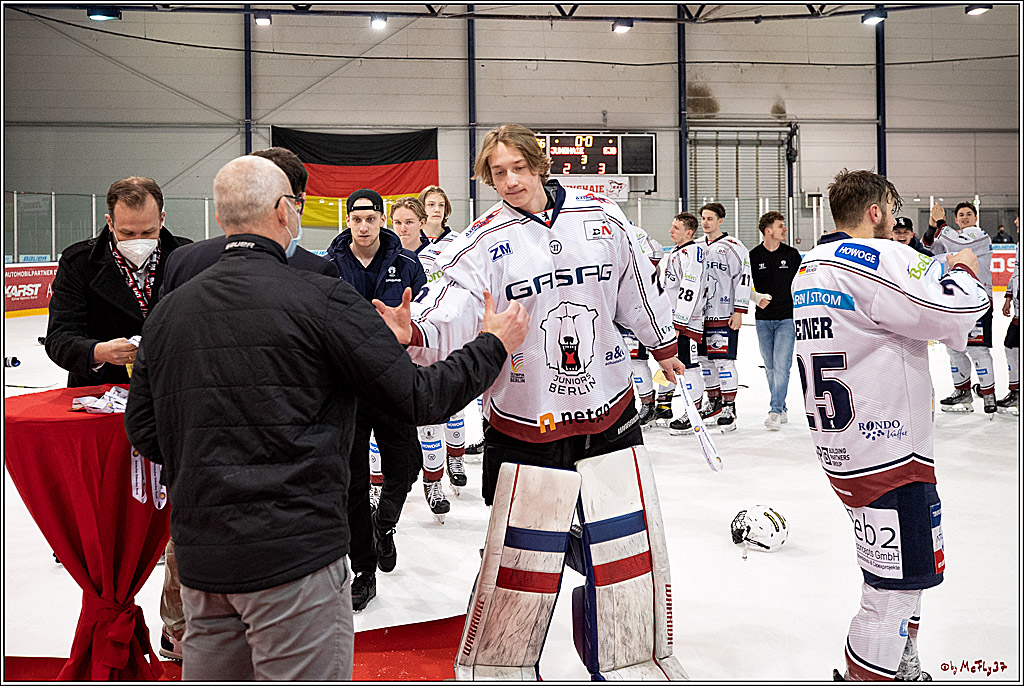 U20-DNL Meisterschaftsfinale;  Koelner Junghaie - Eisbaeren Juniors Berlin; Koeln, 27.03.2022